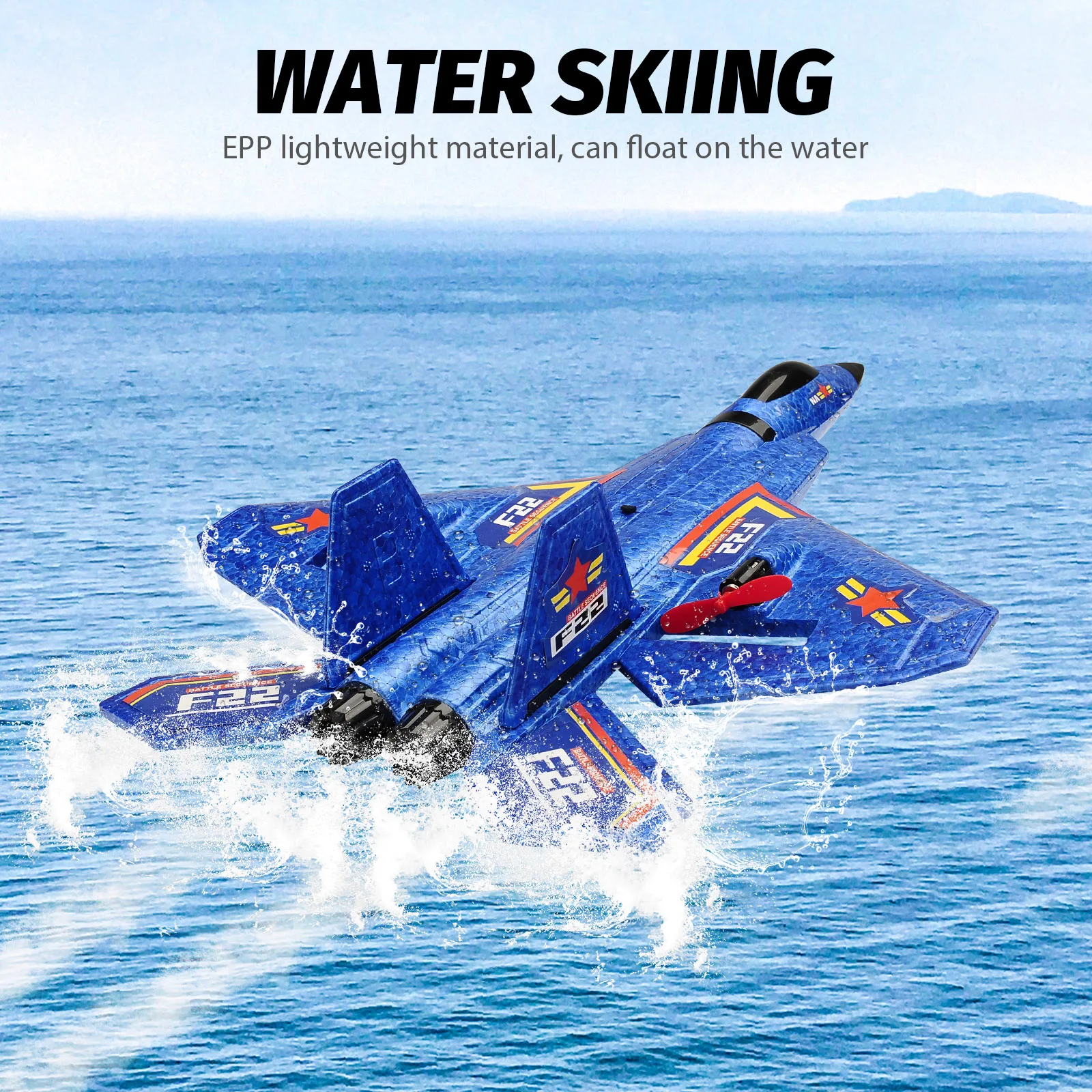 RC Plane F22 Raptor 2.4G 2CH Remote Control Aircraft EPP Foam RC Glider Fighter Toys for Children Gifts 2