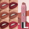 Moisturizing Lip Stain,Waterproof Lipstick，long Lasting，Matte Crayon Lipstick,Lightweight,Smooth Lipstick Pen,