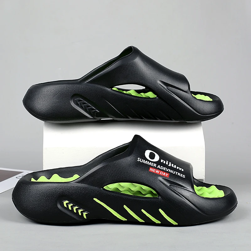 Soft Slippers Men Massage Indoor Outdoor Comfortable Sole