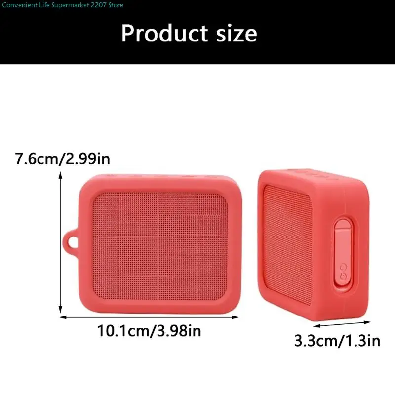Shock Absorbing Silicone Speaker Case with Ergonomic Carry Handle