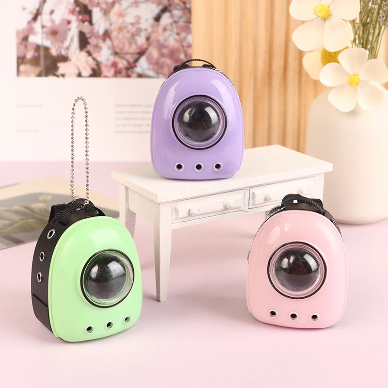 1:6 Doll Mini Backpack Cat Bag Pet Space Bag Travel Dollhouse Scene Decoration Micro Landscape Ornament Photography Props