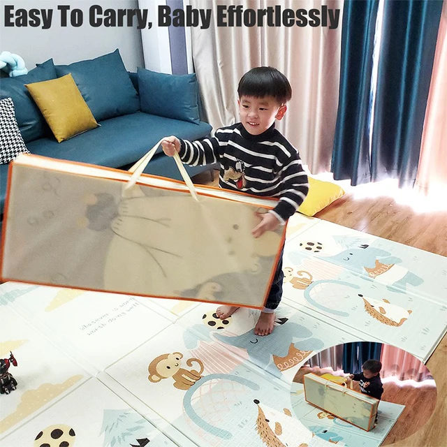 Foldable Cartoon Baby Play Mat Xpe Puzzle Children's Mat Thick Baby Crawling Play Mat Game Playmats Waterproof Rug Soft Foam Mat 4