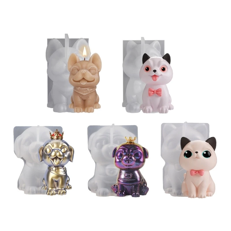 

E15E Изысканная форма для ароматерапии, форма для свечей, форма для животных, кошек, собак, гипсовые украшения в виде животных