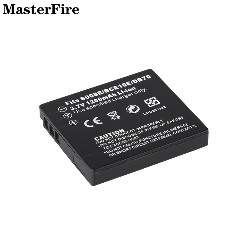 Cga-S008E Cga-S008A Dmw-Bce10E Vw-Vbj10 1200Mah Batteria Per Fotocamera Per Batterie Panasonic Lumix Dmc-Fs3 Fs5 Fs20 Fx33 Fx55 Fx520