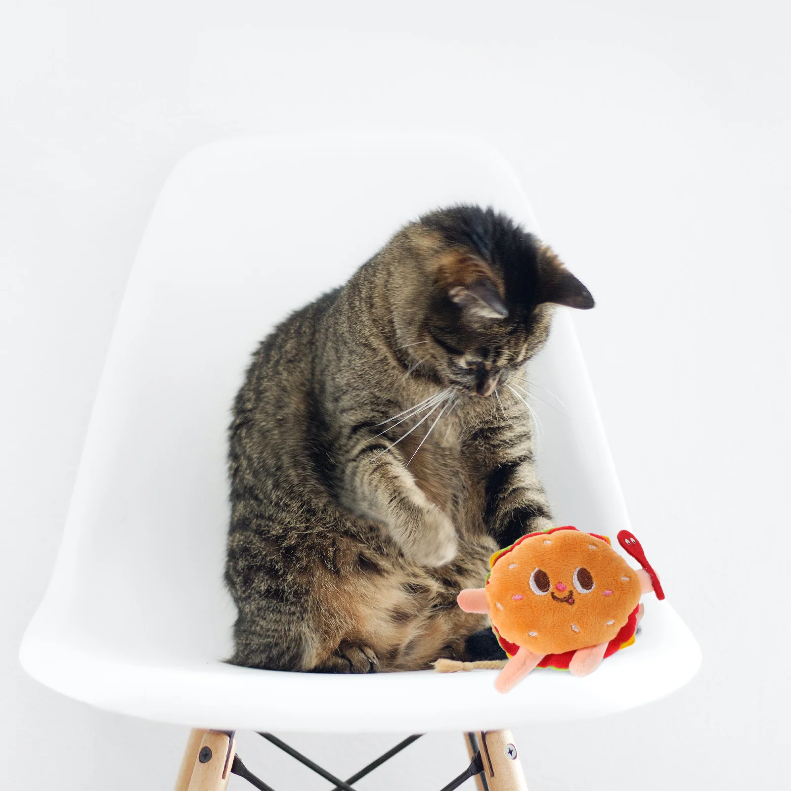 

2 Pcs Pet Plush Toys Convenient Bite Small Dog Chewing Puppy Figure Funny Cat Interactive Play