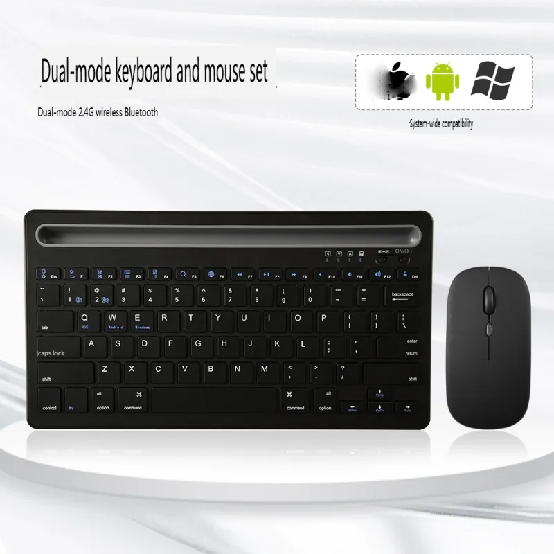 2.4G Wireless Mouse Combo Teclado Bluetooth For Laptop PC IPad Macbook Android Notebook Ipad Keyboard_voghion.com
