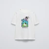 Black Tees Printing Tops Baby Summer Wear Cartoon Short Sleeve T Simple Cute Loose Bottoming Shirt Kids Thin Pure Cotton Costume 4