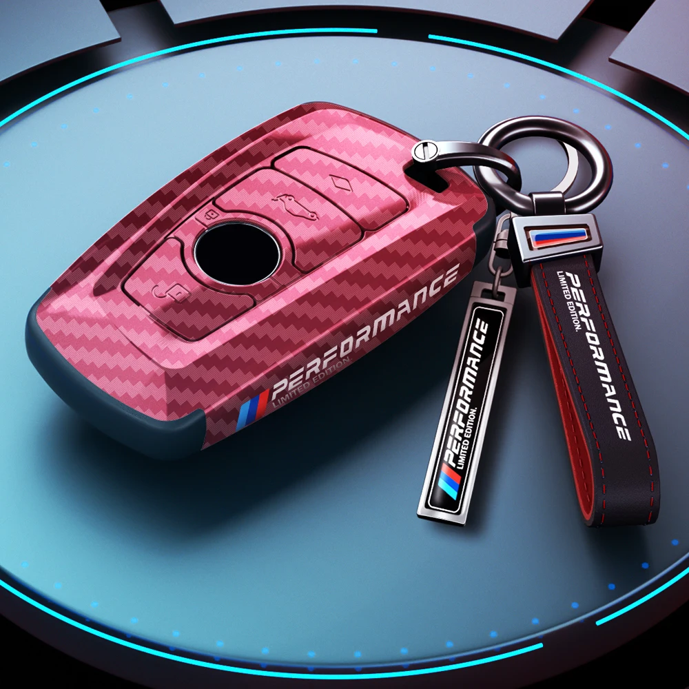 Car Stickers Car Accessories Car Key Chain ABS Racing stickers Car Remote Key Case Cover For BMW 520 525 f30 f10 F18 F22 F01 F06 118i 320i 1 3 5 Series M3 M4 M5 Key Chain