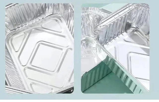 KATA Aluminum foil box Disposable lunch box 25/50pcs 400ml