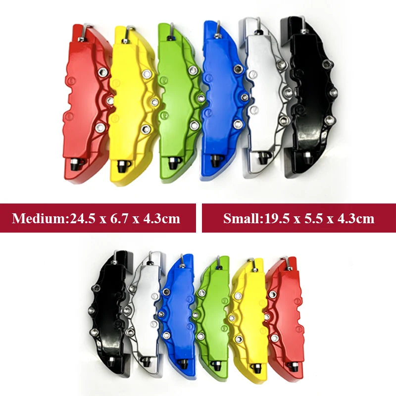 Logo White Model 3 - Ensemble de couvercles d'étrier de frein avant et