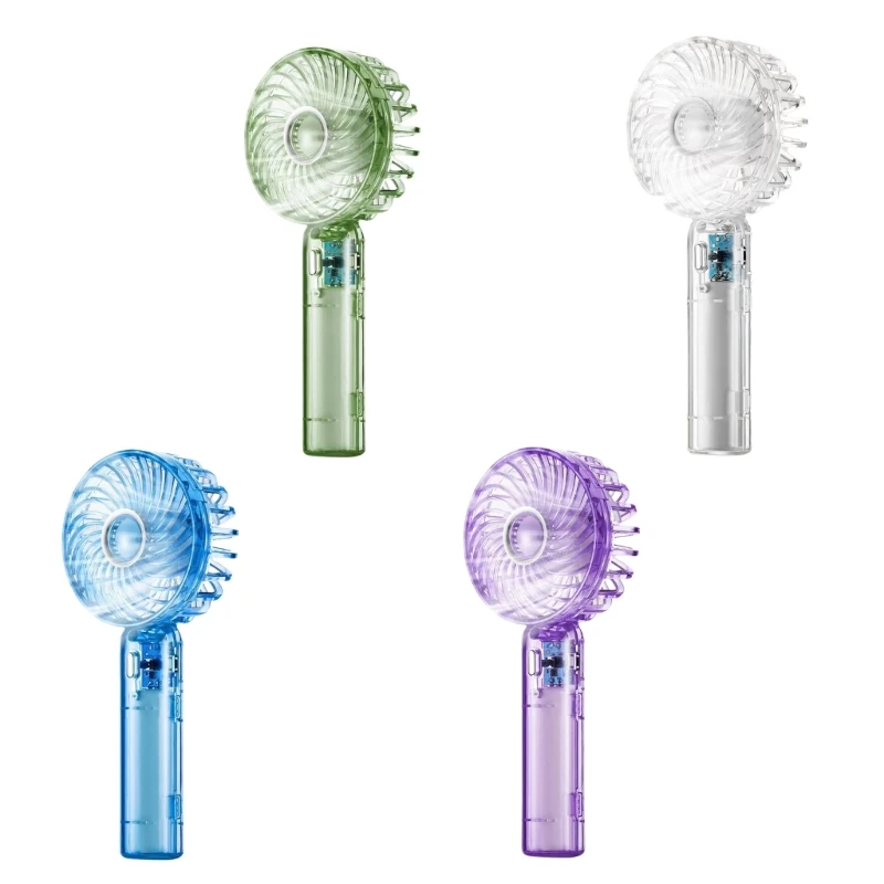

D0AB Portable Handheld Fan 1200mah Rechargeable Small Handheld Cooling Fan for Makeup