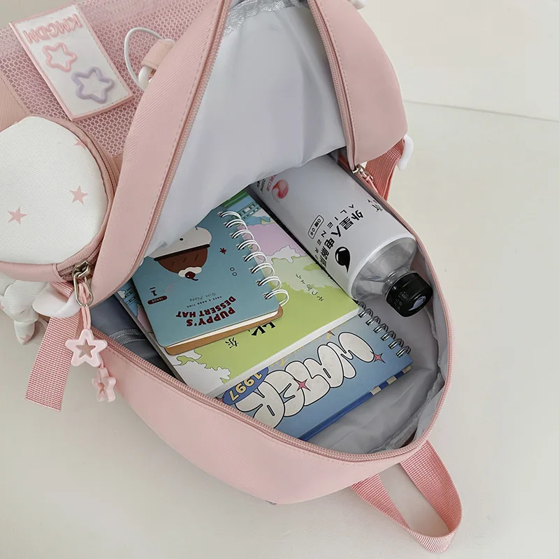 Zaini Carini e Belli per Ragazze Coreane, Borse Ulzzang Ita con Cartoni Animati alla Moda, Zaini Casual da Donna Stile Harajuku - immagine 6