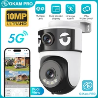 OKAM PRO Cámara IP PTZ Doble Lente 10MP 5G Wi-Fi con IA, Visión Nocturna Color y Audio Bidireccional