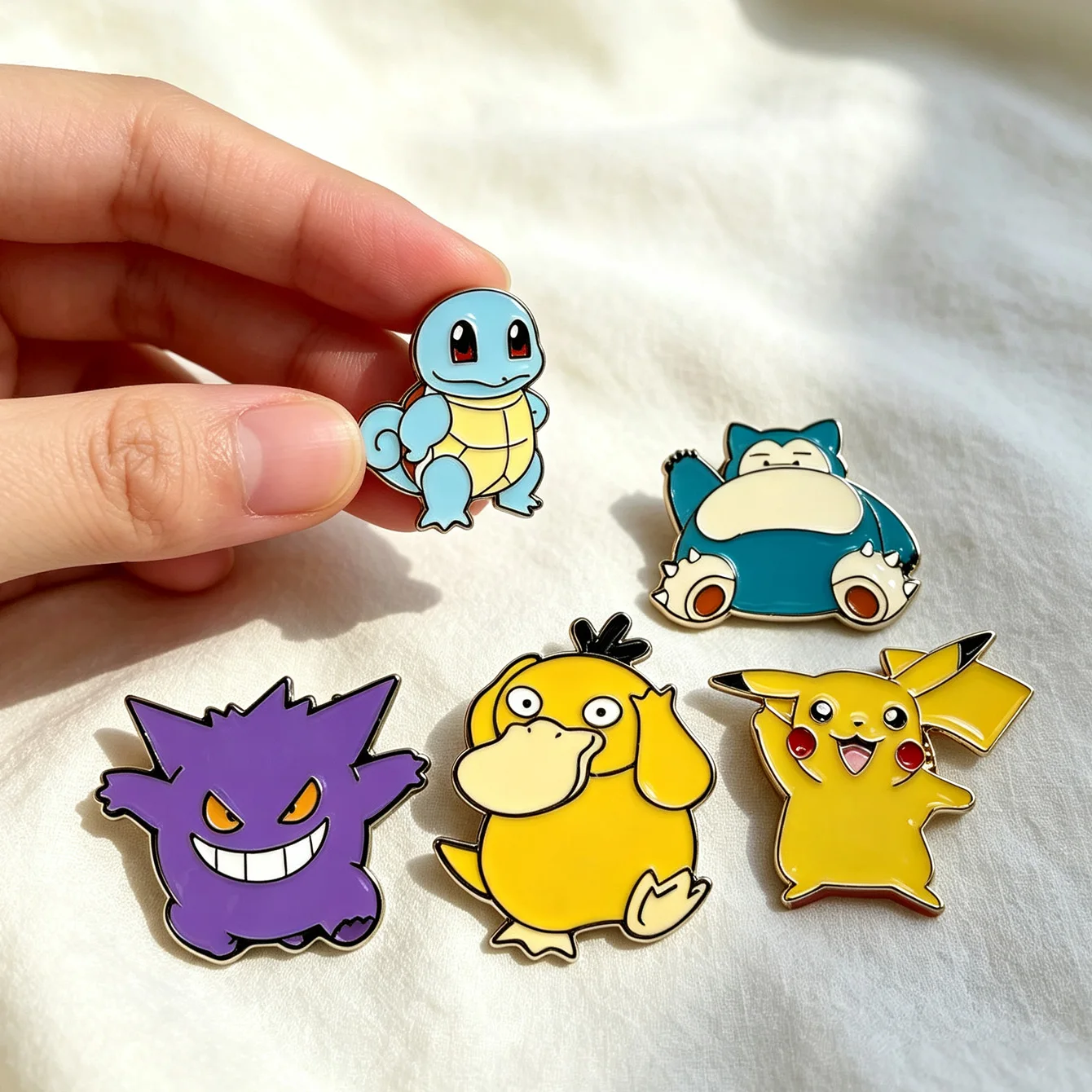 Adorable Cartoon Anime Enamel Pin Set – Kawaii Character Decorative Accessories