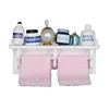 1SET 1:12 Dollhouse Minatures Bathroom Towel Rack Storage Shelf with Accessories 5