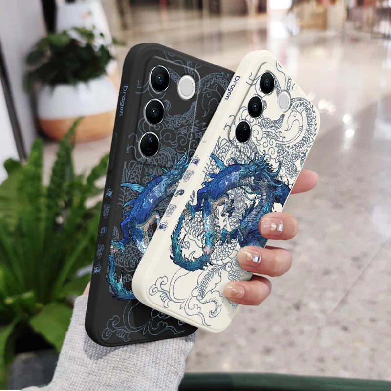 Blue Dragon Design Phone Case - Sleek and Stylish Protection