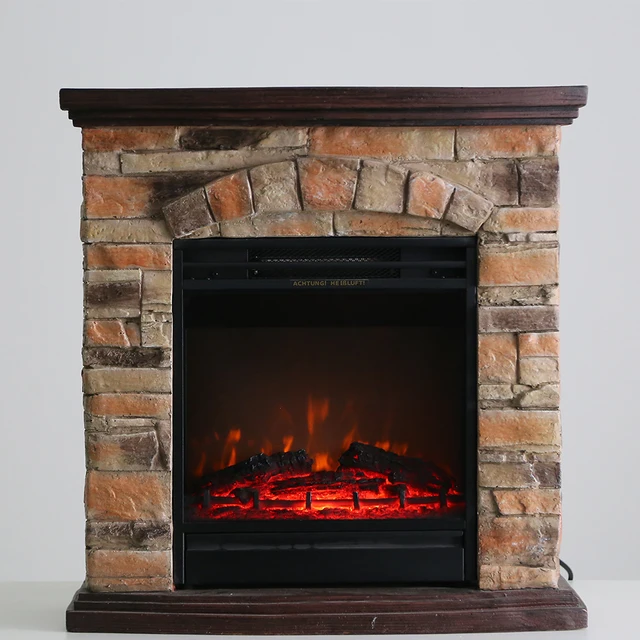 Modern Household Electric Fireplace Indoor Wood Fire Decoration 3d Stone  Display Electric Fireplace Heater Decoration Cabinet - AliExpress