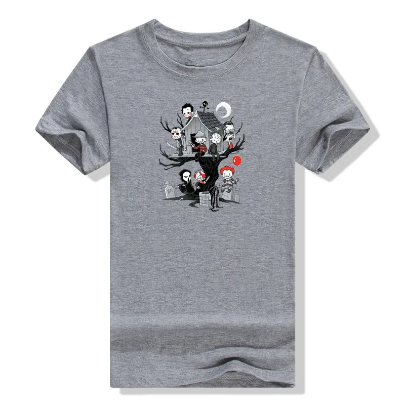 

Horror Clubhouse T-Shirt Gothic Graphic Tee Tops Comics Outfits Halloween Costume for Women Men Clothing Streetwear Style
