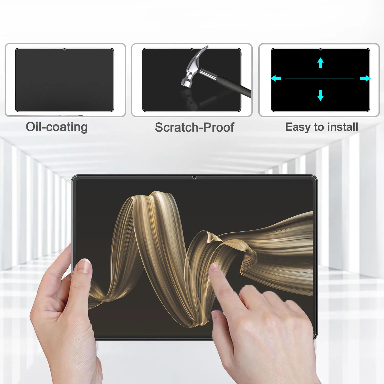 Ultra Clear Hard Tempered Glass Screen Protector - 2 Pack