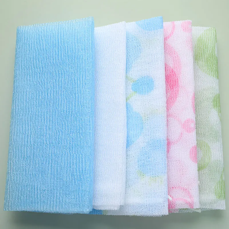 Description Picture 2 of item1Pc 30x90cm Nylon Wash Cloth Bath Towel Beauty Body Skin Exfoliating Shower Bathroom Washing