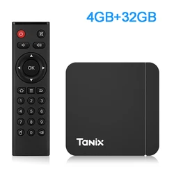 Advanced Android 11 Smart TV Box with Dual WiFi and 4K HD Media Playback - EU Plug (4G32G TV BOX)