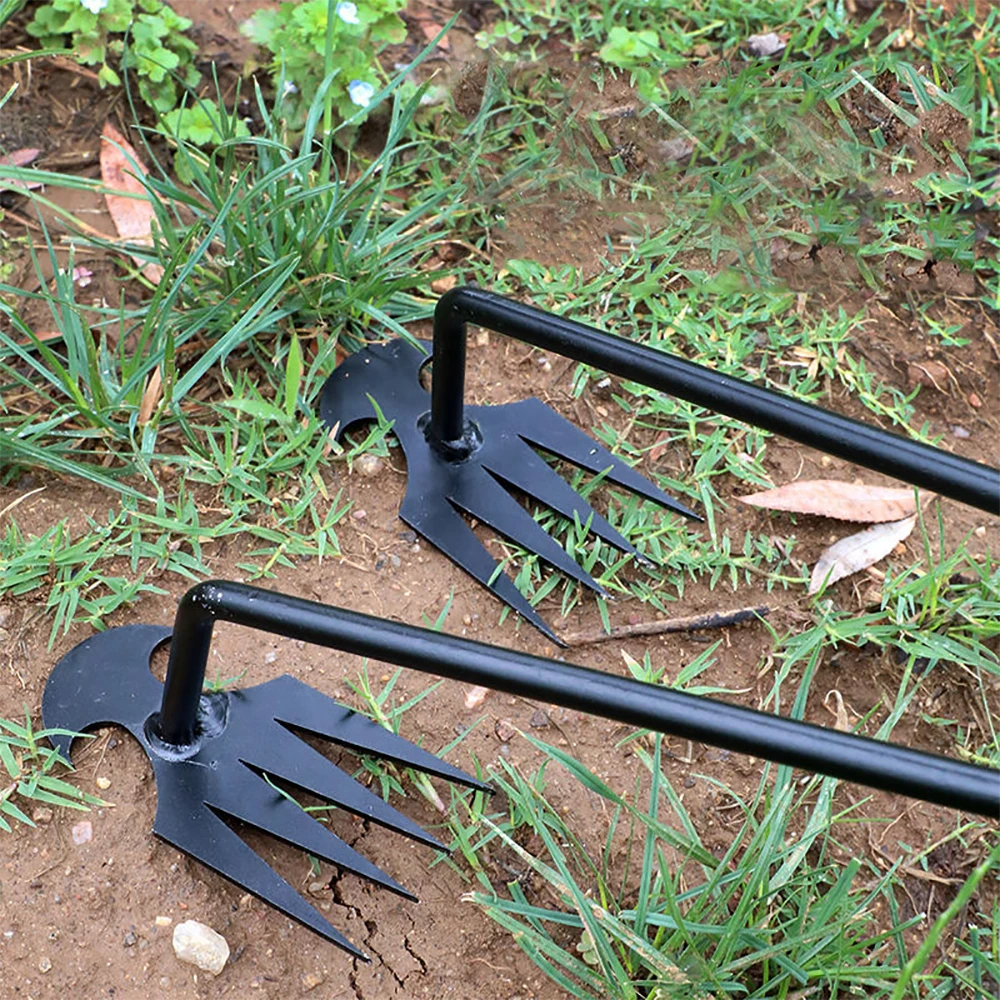 Weeding Artifact Uprooting Weeding Tool Steel Weed Puller Dual Purpose Hand Remover for Garden Yard Farm Weed Removal