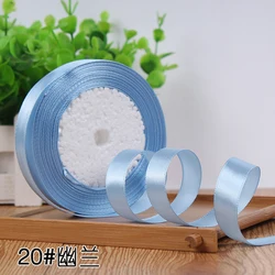 Elegant 15mm Satin Ribbon for DIY Crafts and Decor - 22 Meters (Sky blue)