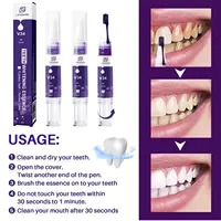 30ml V34 Color Corrector Serum Toothpaste Teeth Whtening Booster Stain Removal 4ml Gel Pen Brightening Yellow Tone Tooth 2