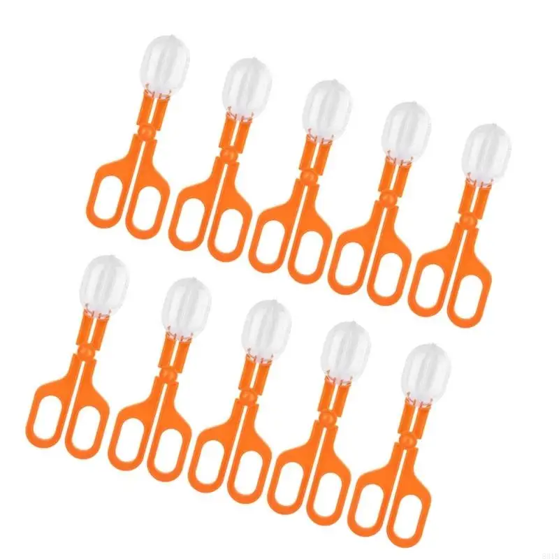 831B 10pack Insect Kids Catcher Scissor Outdoor Kids Insect Clip Spiders Catcher Clip for Pet Owners and Groomers
