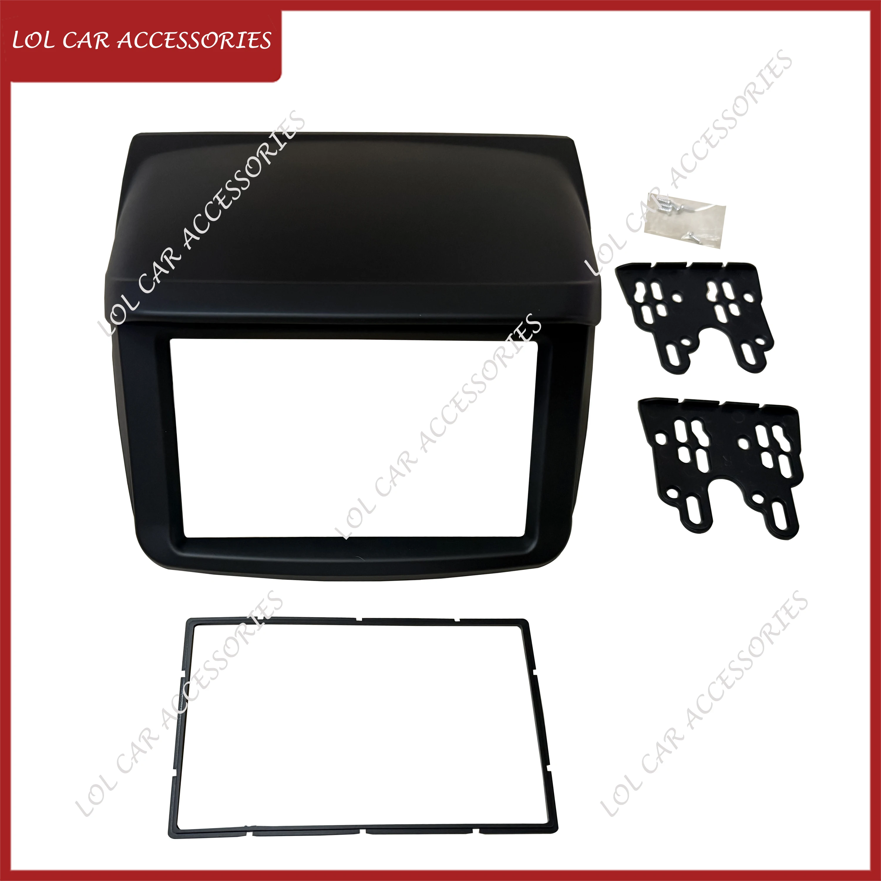 UGAR Radio Dash Installation Fascia Kit For Mitsubishi L200, Pajero Sport, Triton 2015+ | 2 DIN, 173x98 Mm, ABS Plastic