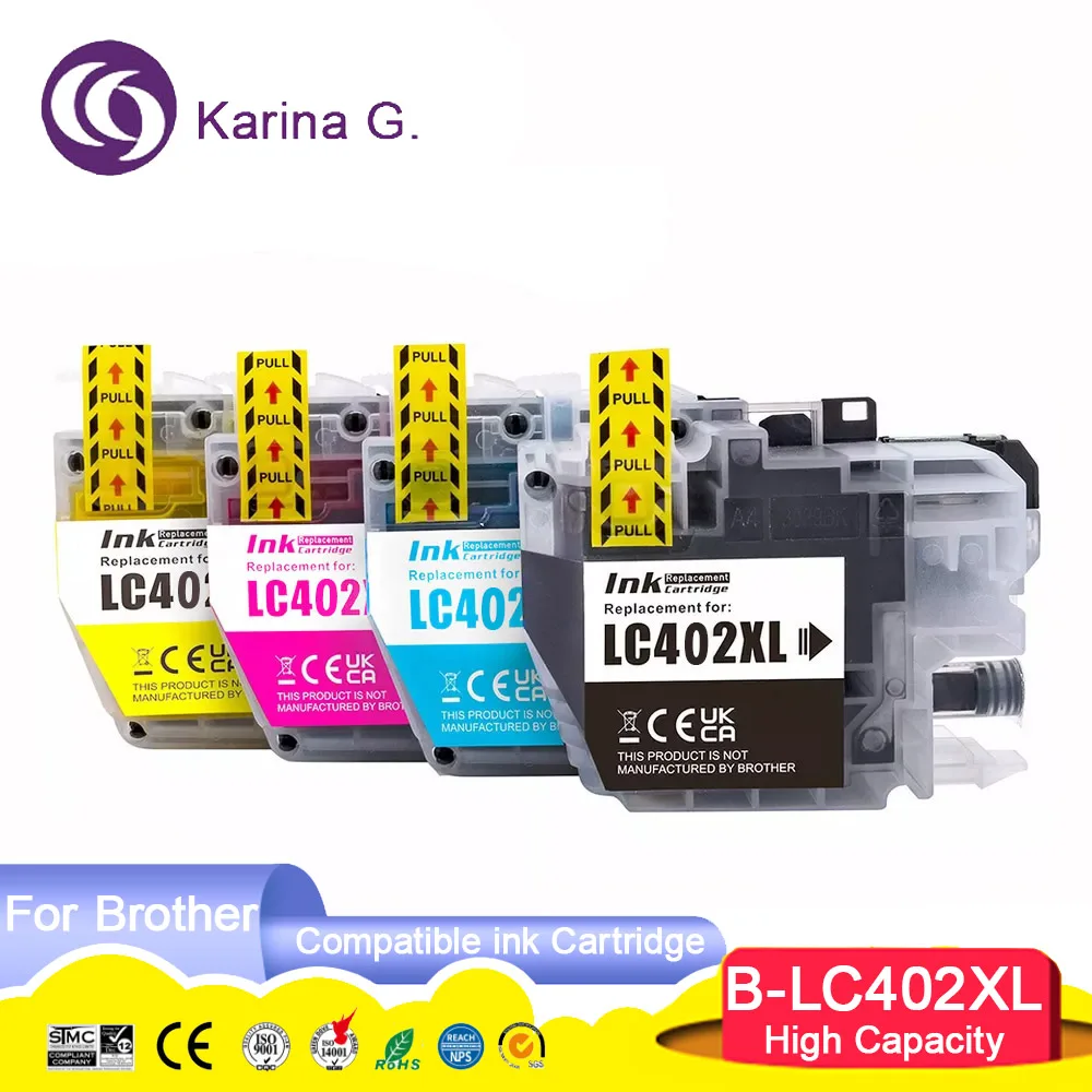 

Совместимый картридж LC402XL 402XL LC402 высокой емкости для принтера Brother MFC-J5340DW MFC-J6740DW MFC-J6540DW MFC-J6940DW