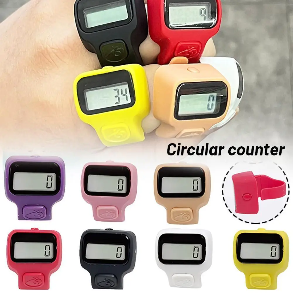 Hand Tally Counter Fitness Electronic Finger Counter Mini Digital Display Hand Tally Counter 5-Digit Number Count Clicker Resettable
