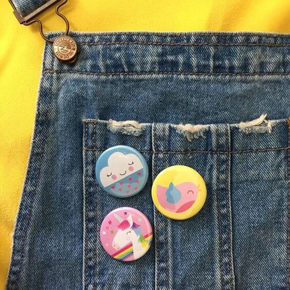 Michael Jackson Cartoon Brooches Anime Badge Round Handmade Brooch Lapel Pins Jewelry For Backpack Clothes Gifts