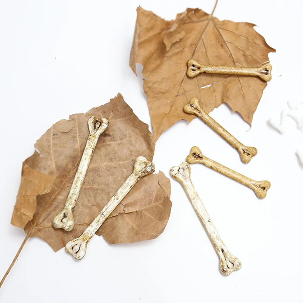 Flintstone Light Weight Decorations Mannequin Fake Bone Plastic Desktop Mini Halloween Costumes