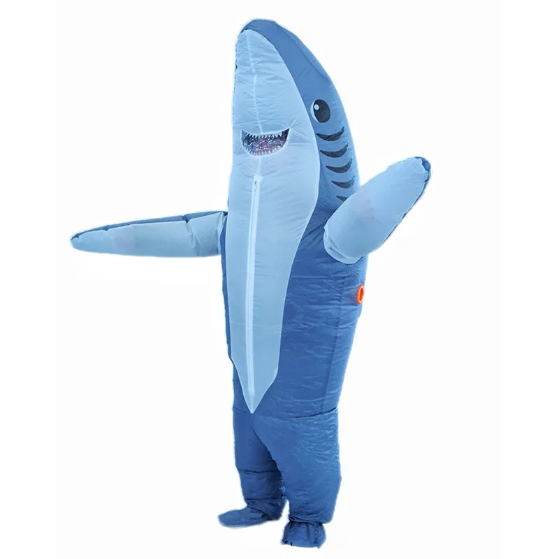 Halloween Adult Party Performance Puntelli Cosmetici Shark Jungle Abbigliamento Cartoon Blue Grey Shark Walk