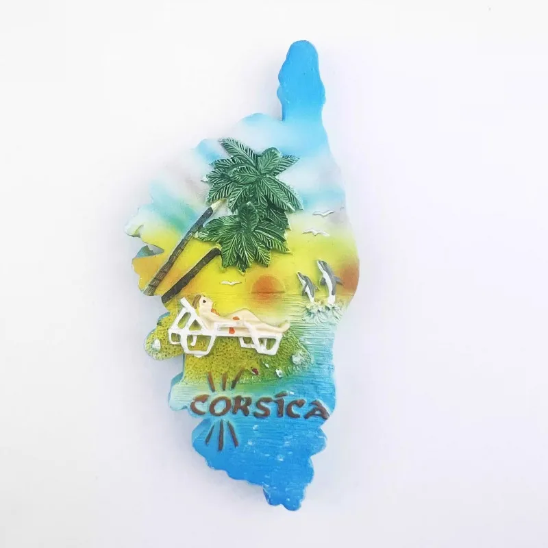Fridge Magnets France &icirc;le d'Ol&eacute;ron Guadeloupe C&ocirc;te-d'Azur Corse Bretagne Martinique Travelling Souvenirs Stickers Gifts Magnetic Fridge Magnets Magnetic Sticker Magnetic Fridge Stickers Refrigerator Decor