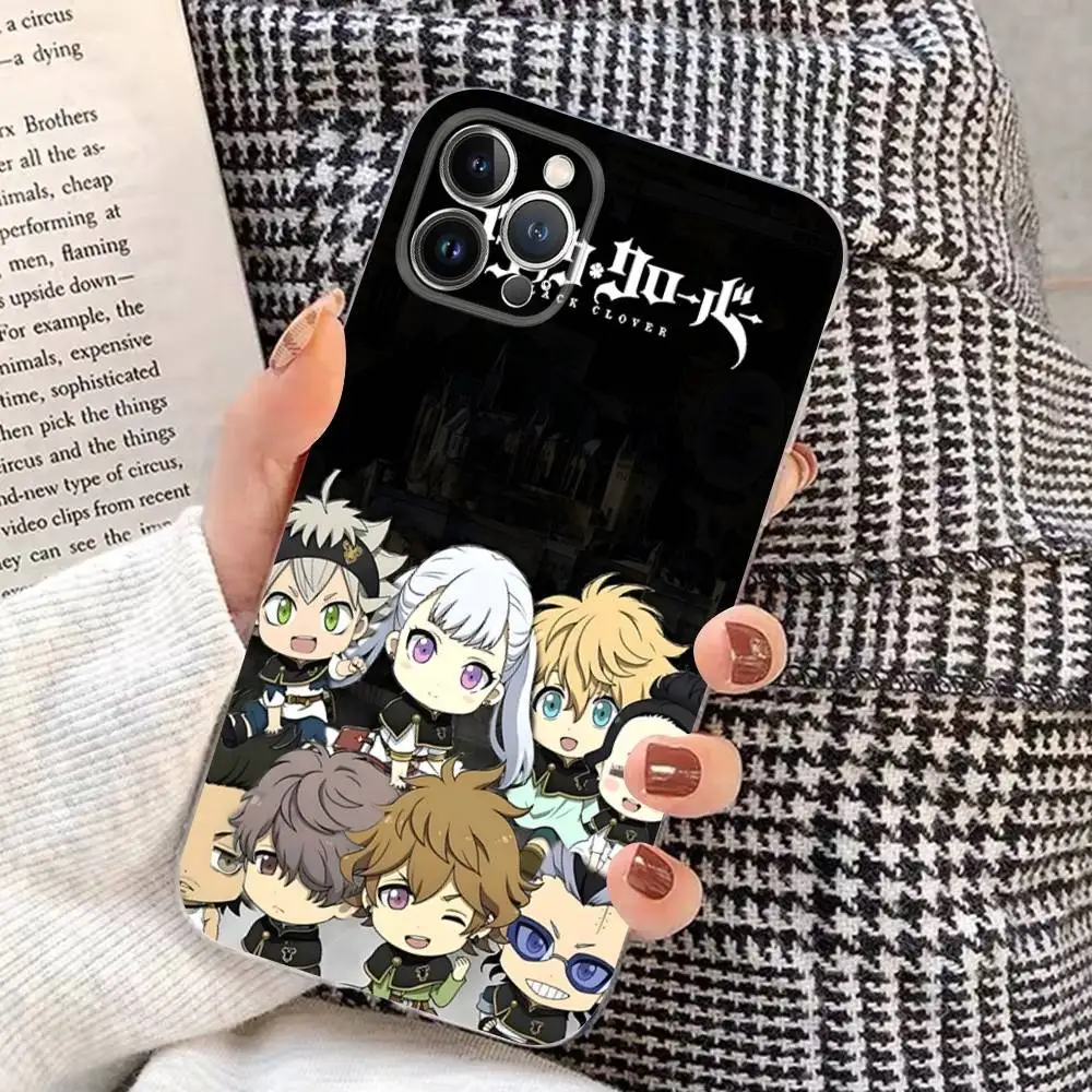 Anime Black Clover Logo Transparent Soft Phone Case