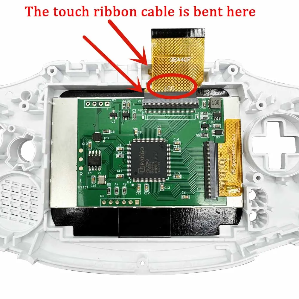 2.9 Point to Point Display Backlight IPS LCD Screen Dedicated Shell Replacement and Accessories GBA Console IPS LCD
