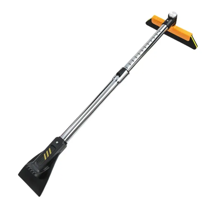

Windshield Snow Ice Squeegee 360 Pivoting Brush With Ergonomic Grip Winter Car Outside Cleaning Squeegee For Caravans SUV