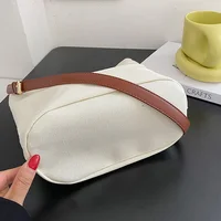 Snoopy Canvas Diagonal Cross Bag Youth Fashion Casual Version Ladies Large Capacity Shoulder Bag Solid Color Women Messenger Bag 5