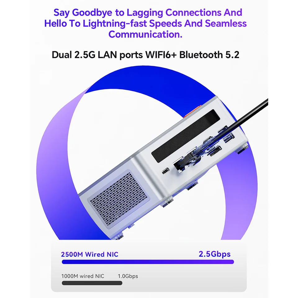 AOOSTAR GEM12 Max Mini PC, AMD Ryzen 9 6900HX 8 Core Up to 4.9GHz