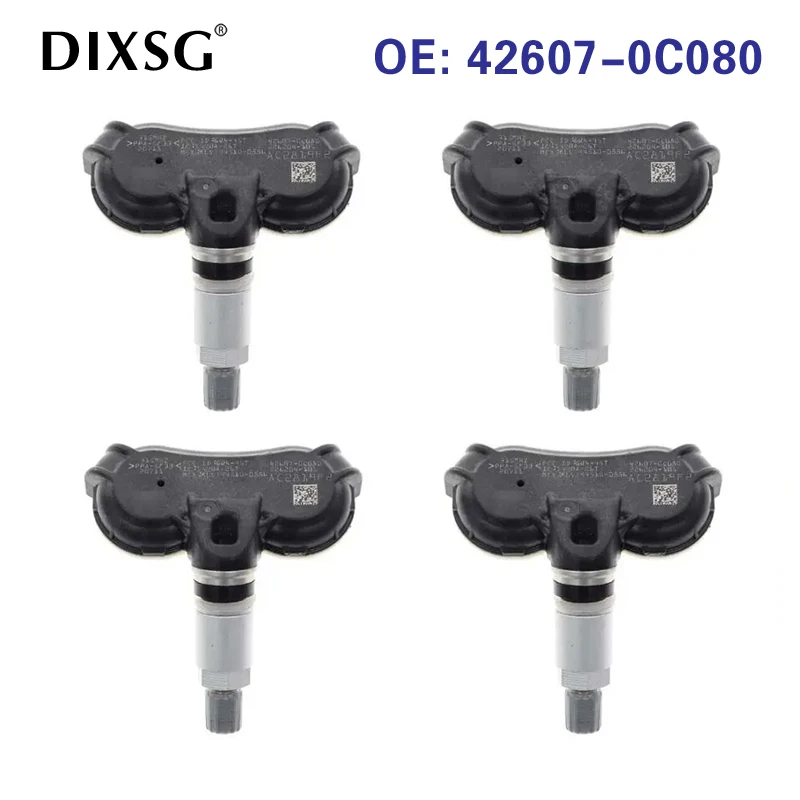 4Pcs TPMS Sensor 42607-0C080 426070C080 For Toyota Tundra Sequoia Tire Pressure Monitoring System 315MHz