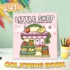 Picture Book Coloring Book - Cute Little Shops, Easy Coloring Doodles, 24 Pages of Fun and Creativity 1