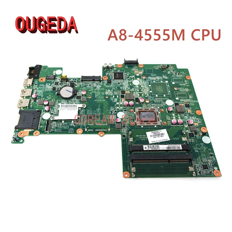 

OUGEDA 709175-001 709175-501 709175-601 DA0U56MB6E0 UMA A70M For HP Pavilion 15-B 15-Z Series Laptop Motherboard A8-4555M CPU