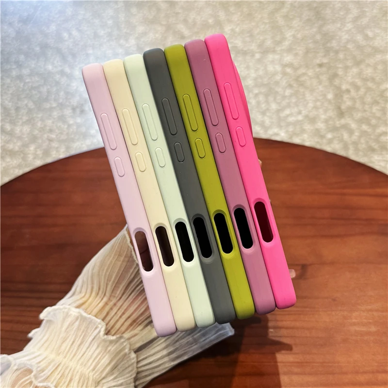 Soft Premium Liquid Silicone Protective Case with Flocked Interior