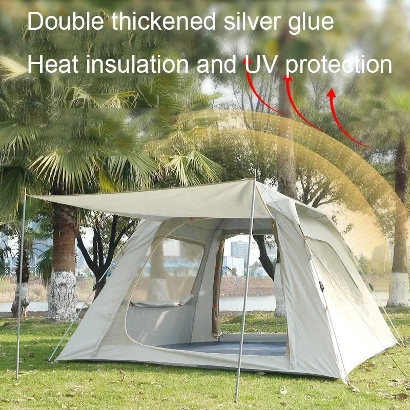 

Outdoor Camping Tent Water Proof Tourist Automatic Shelters Garden One Touch 3 ~ 4 People Equipments Party Awning