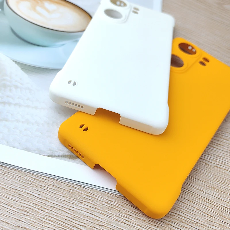 Frameless Slim Matte Shockproof Back Cover