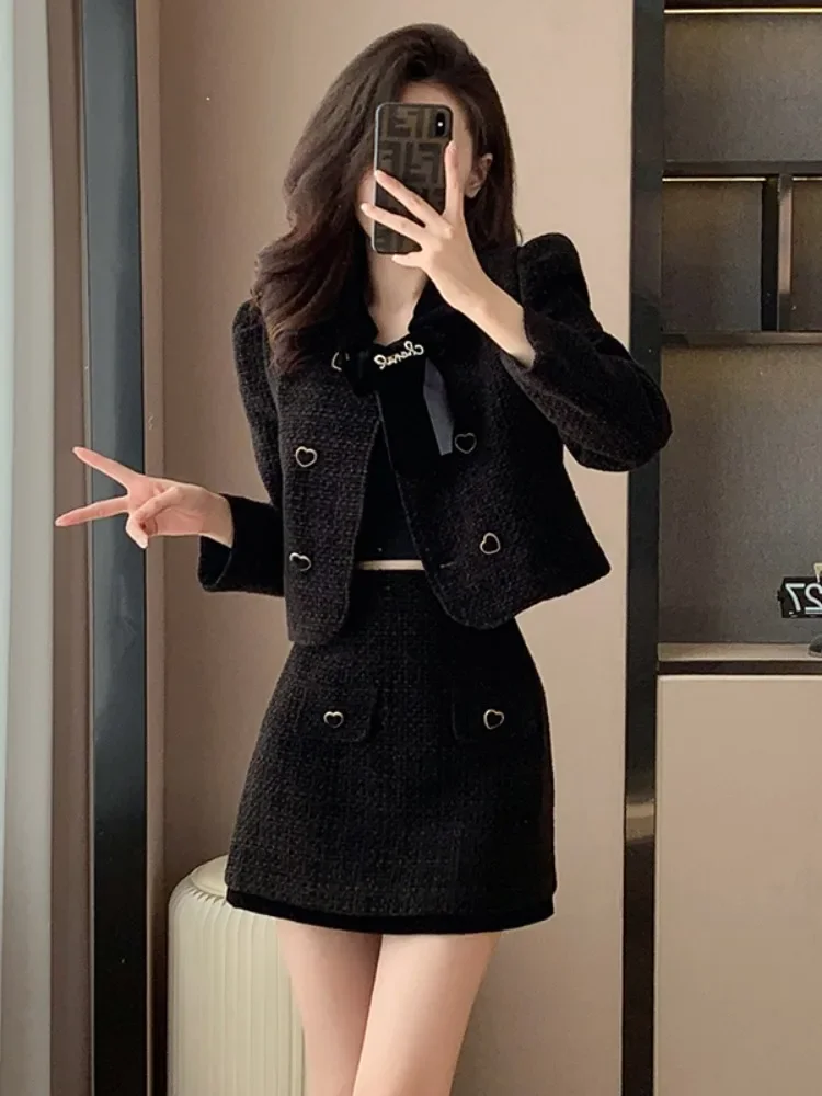 Elegant Tweed Suit for Women: Autumn and Winter 2023 New
