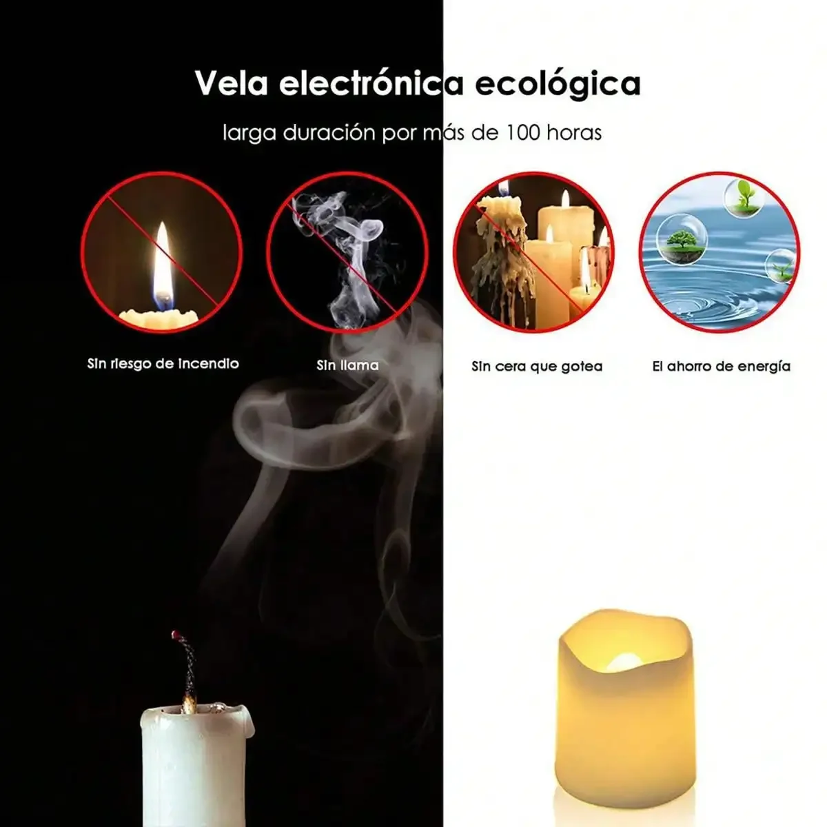 24PCS LED Tea Light Candles – Battery Operated 4
