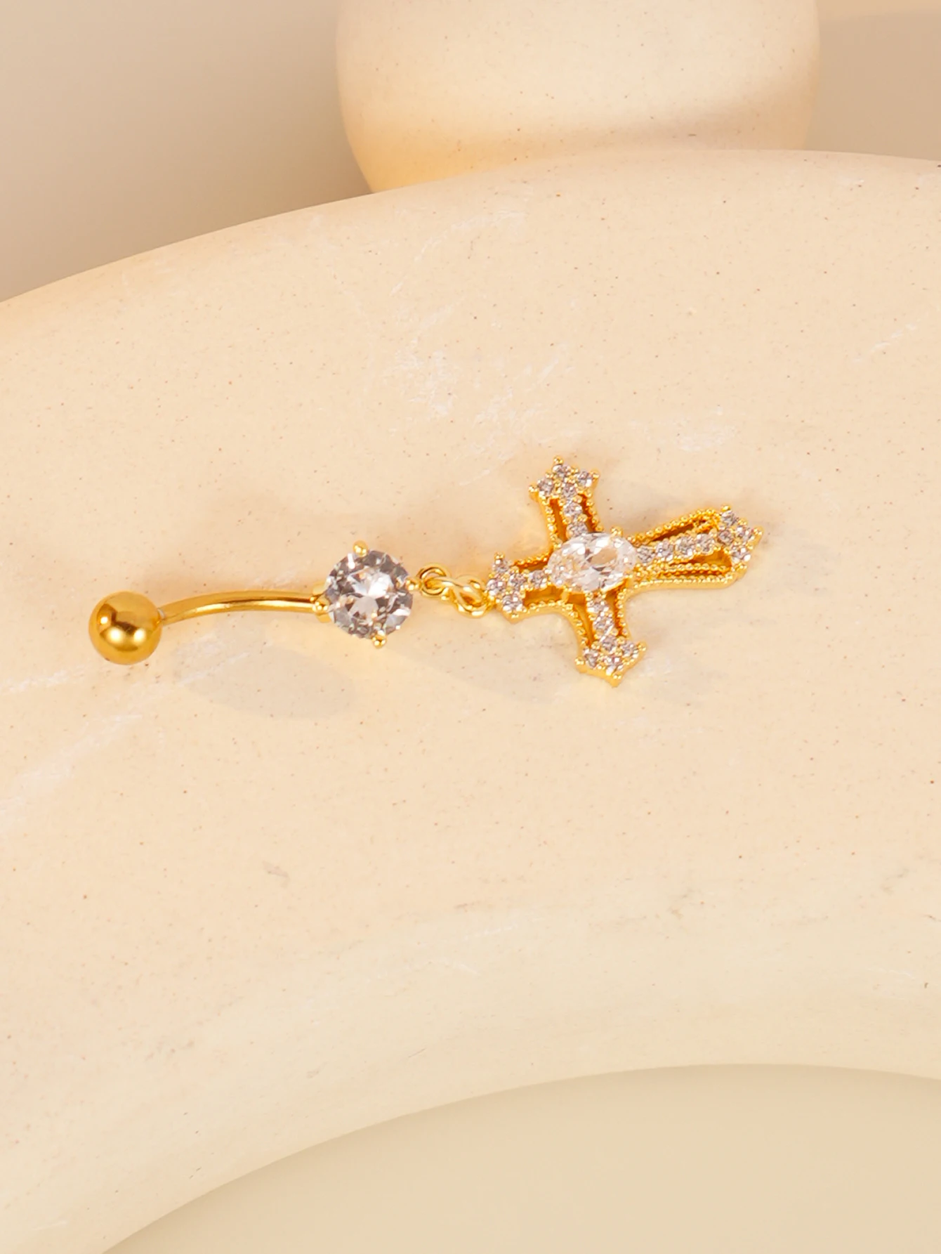 Hip Stainless Steel Belly Button Ring